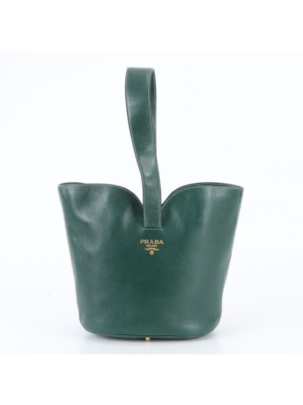 Prada Leather Handbag Green